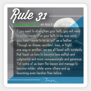 40 RULES OF LOVE - 31 Sticker